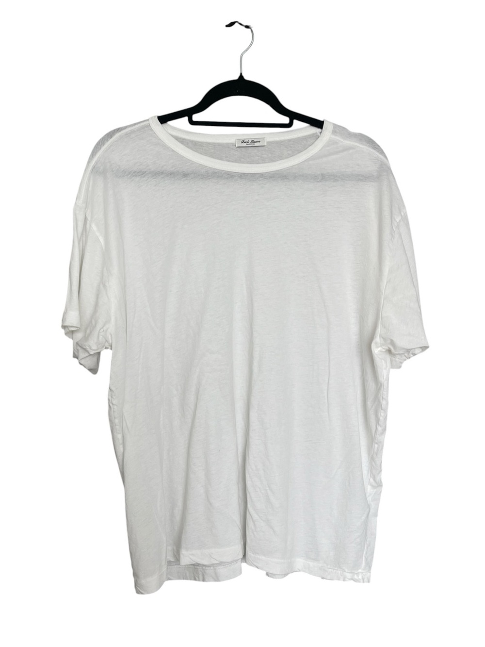 Buck Mason White Short Sleeve Crew Neck Tee